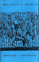 Album cover for Duplication of Hatred #1
