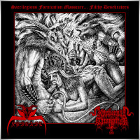 Album cover for Sacrilegious Fornication Masscare… Filthy Desekrators!