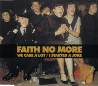 Album cover for We Care a Lot / I Started a Joke