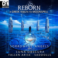 Album cover for Reborn: A Greek Tribute to Moonspell