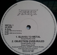 Album cover for Slaves to Metal